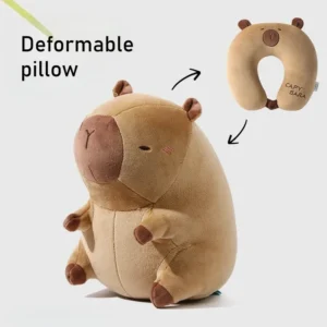 Capybara Plush Travel Pillow